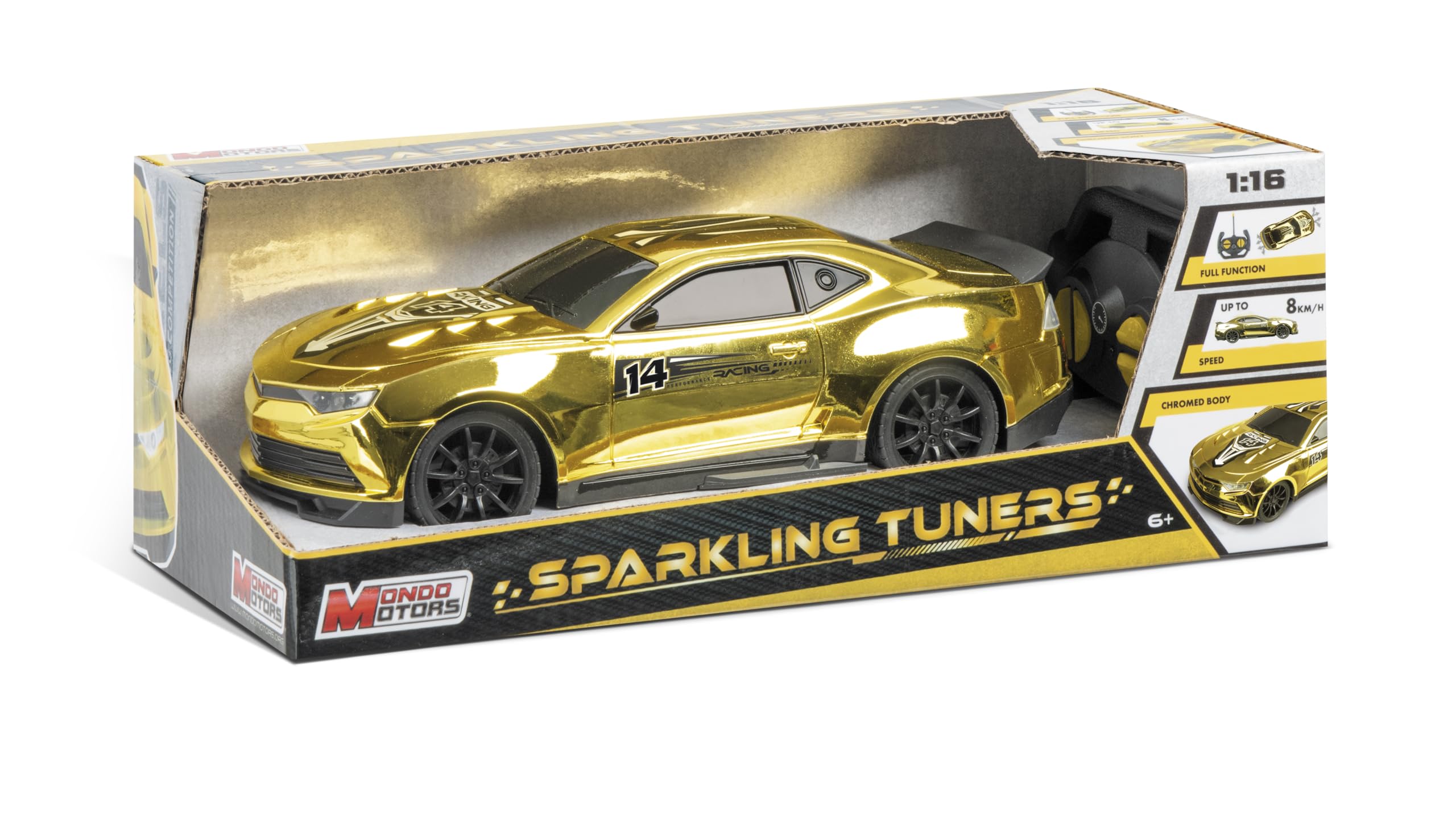 Mondo Motors - SPARKLING TUNERS - modello radiocomandato in scala 1:16 - metallizzata - 63798