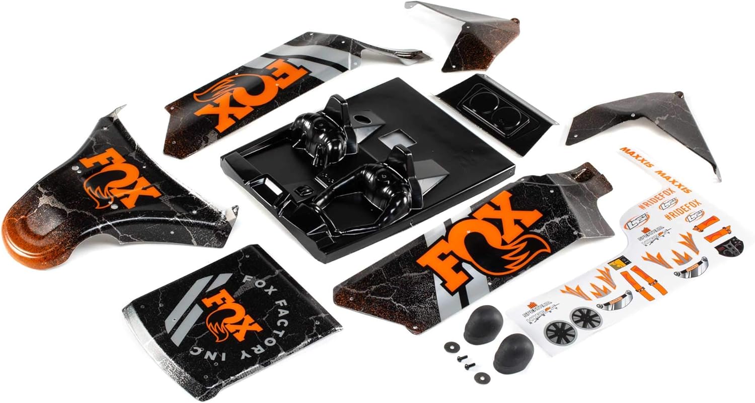 Losi Body Set Screened Fox DBXL-E 2.0 LOS250043 Car/Truck Bodies Wings & Decals
