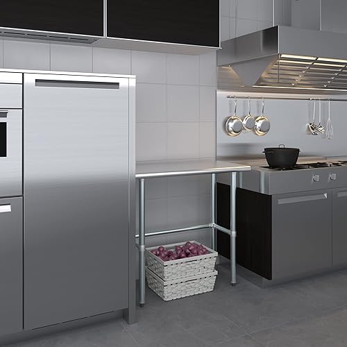 Miniatura 9 de MESA DE TRABAJO CON BARRA REMOVIBLE APROBADA POR LA NFS, Acero inoxidable