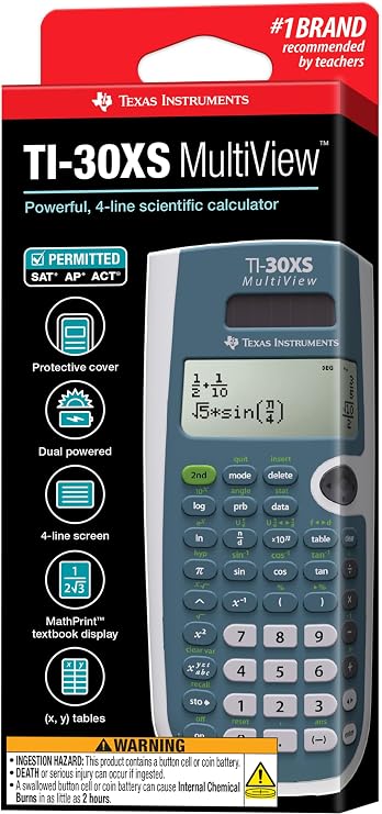 Texas Instruments TI-30XS MultiView Scientific Calculator