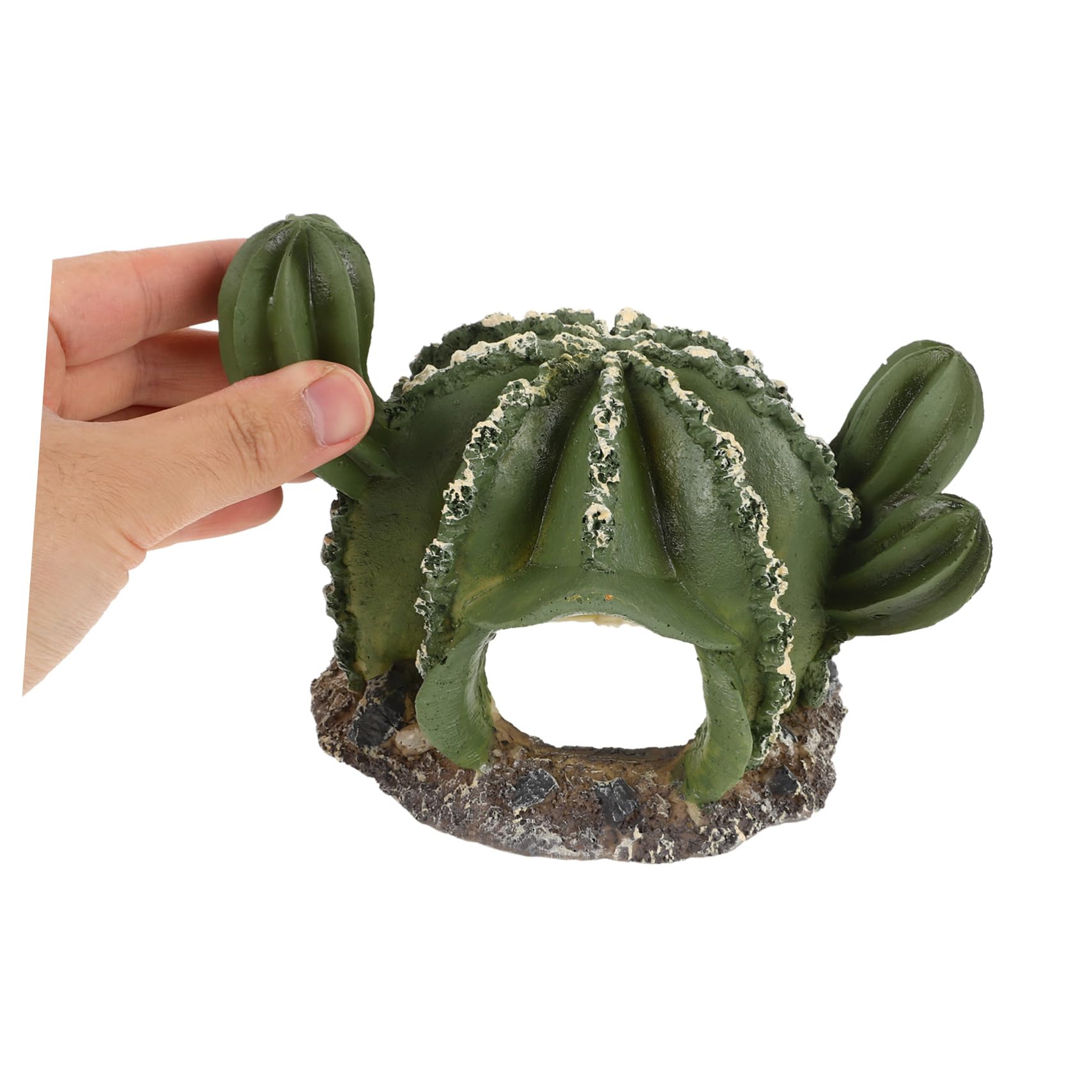 POPETPOP 4 Piezas Paisajismo de Cuevas para Mascotas trepadoras Cueva para Mascotas Reptiles Decoración de Cueva para Reptiles Nido de terrario para Mascotas Refugio de lagartos Resina