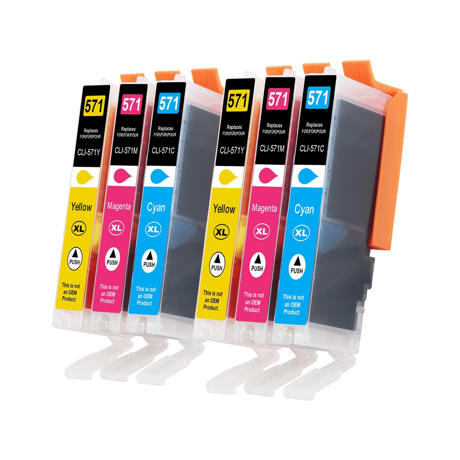Supply Guy 5 Cartouches d'encre avec Puce Compatible avec Canon CLI-571