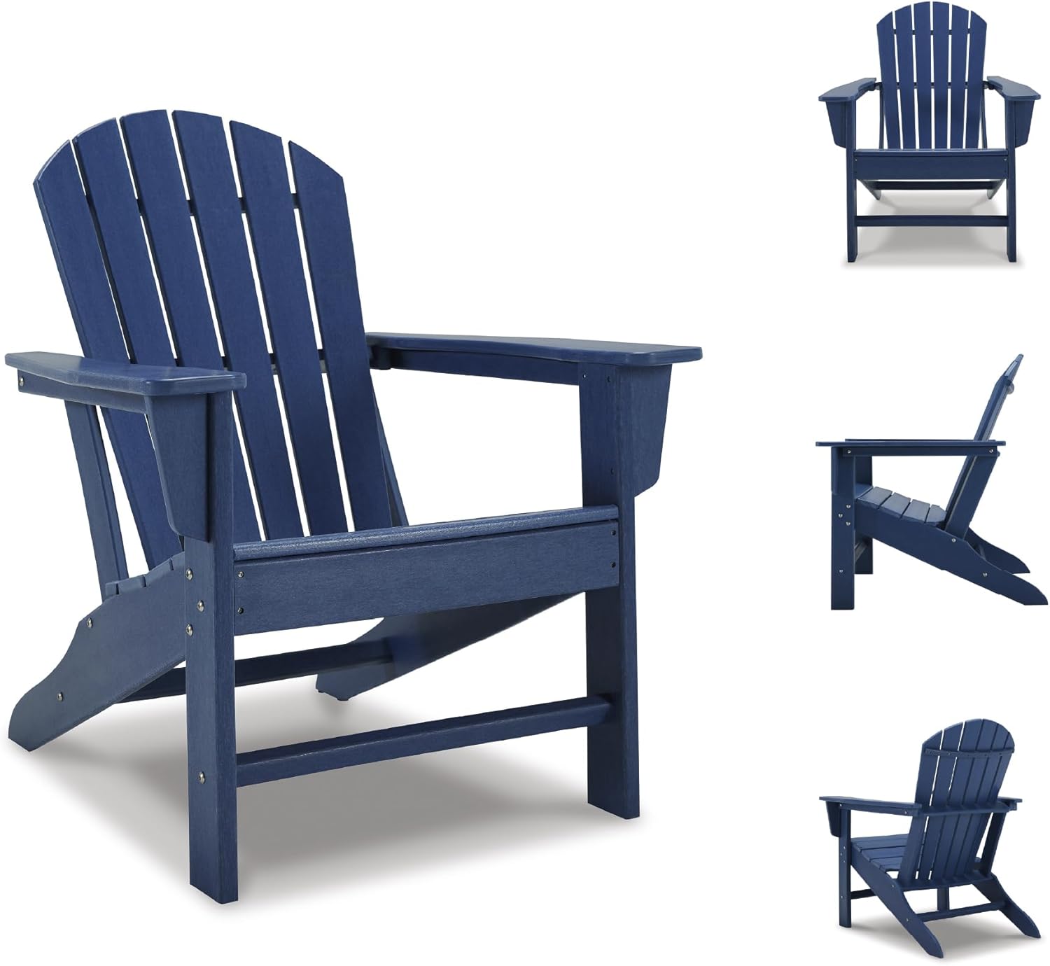 Signature Design by Ashley Outdoor Sundown Treasure HDPE Patio Adirondack Chair, Blue