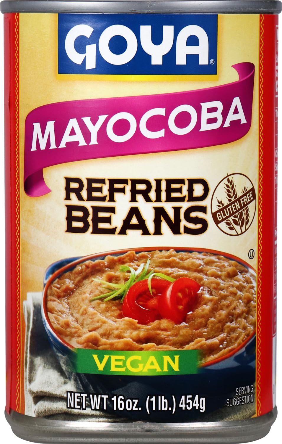 Goya Mayocoba Refried Beans, 16 Ounce (Pack of 12)
