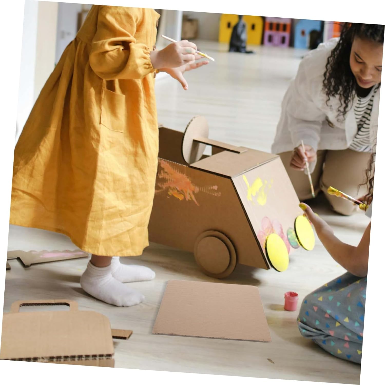 Tofficu 50pcs Heavy Duty Cardboard Inserts for Packing Supplies Brown Corrugated Box Dividers Shipping Carton Dividers for Moving Storage and Crafting