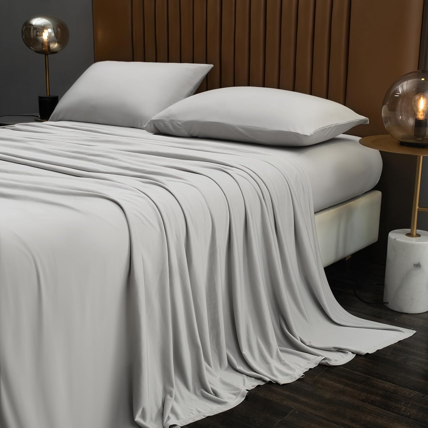 Cooling Blanket Queen Size, Summer Blanket with Extreme Thin Design, Japanese Cooling Fiber Absorbs Body Heat, Lightweight Soft Cold Sheet for Sleeping Cool Bed(Queen Size 96" x 90" Grey)