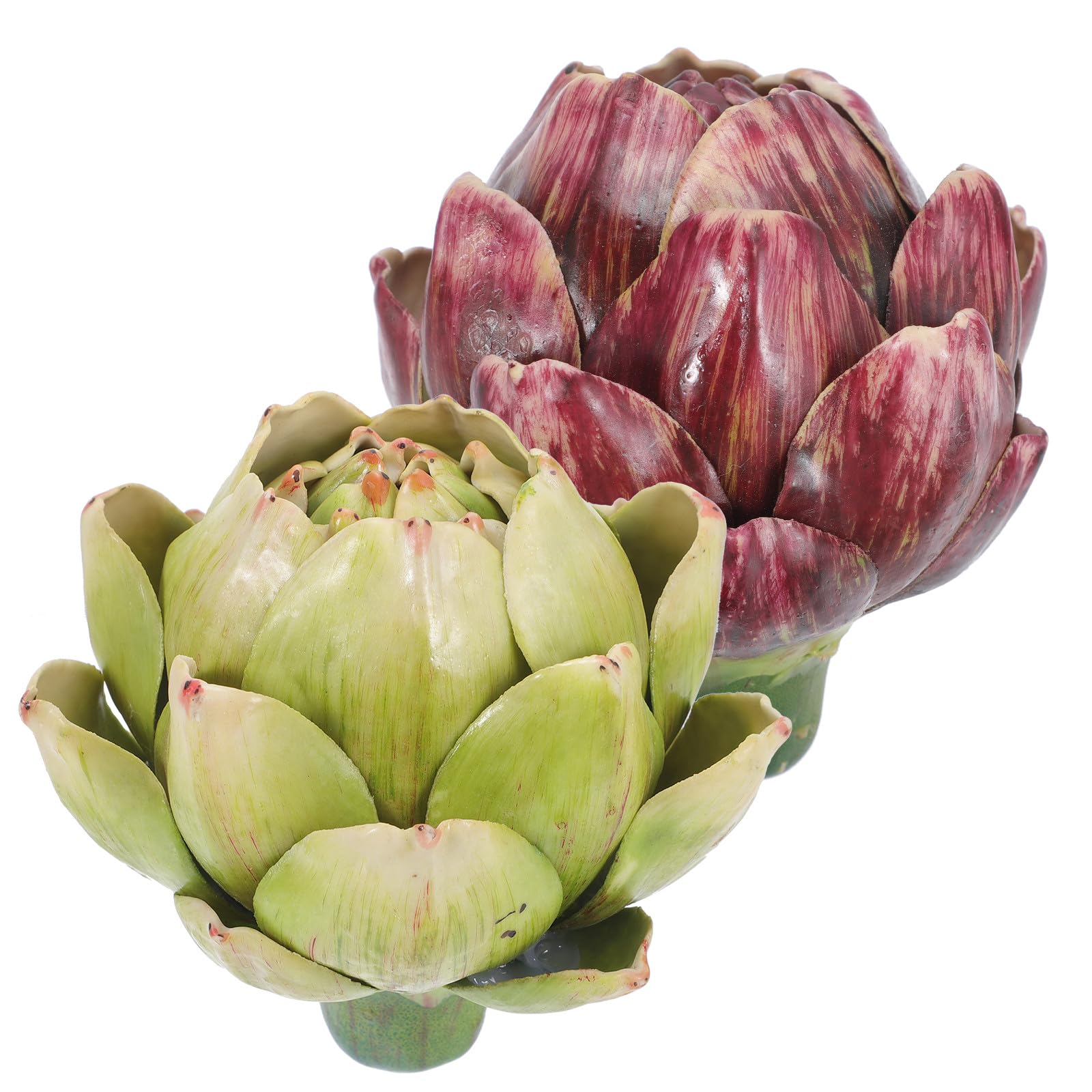 Alcachofas artificiales de diseño para centros de mesa y decoración de cocinas rústicas