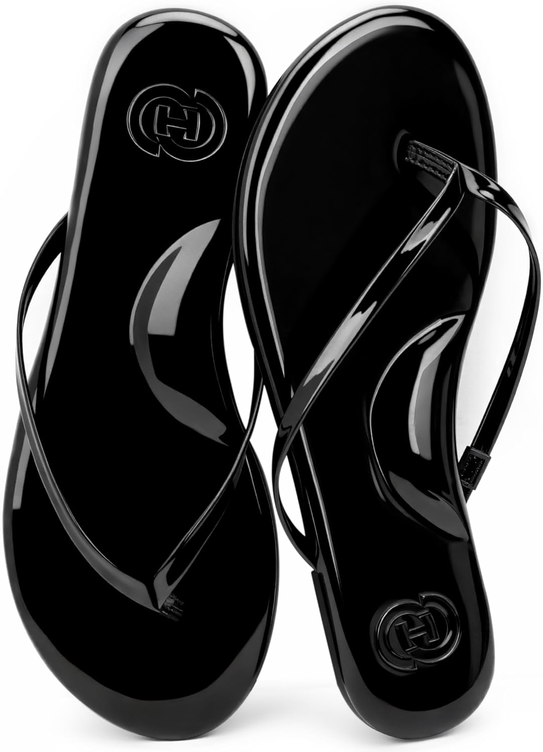 INMINPIN Flat Flip Flops with Arch Support for Women – Memory Foam Flats Summer Sandals 2025 – Ultra Comfort Vegan Leather Thong Sandals Summer Beach Slide