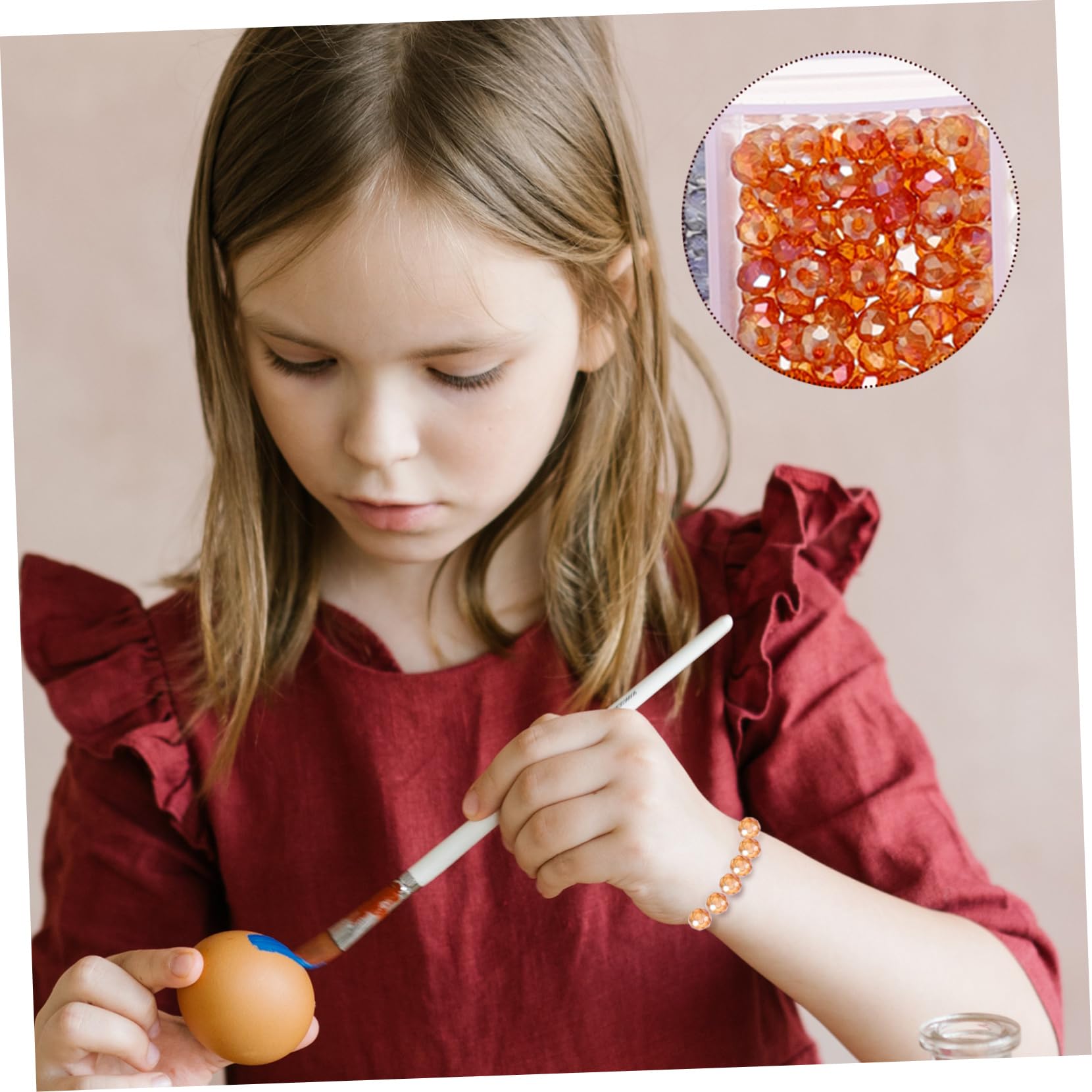Operitacx Perline Di Colorate Per Bigiotteria Fai Da Te Per Braccialetti e Collane Materiale Resistente e Facile Da Usare