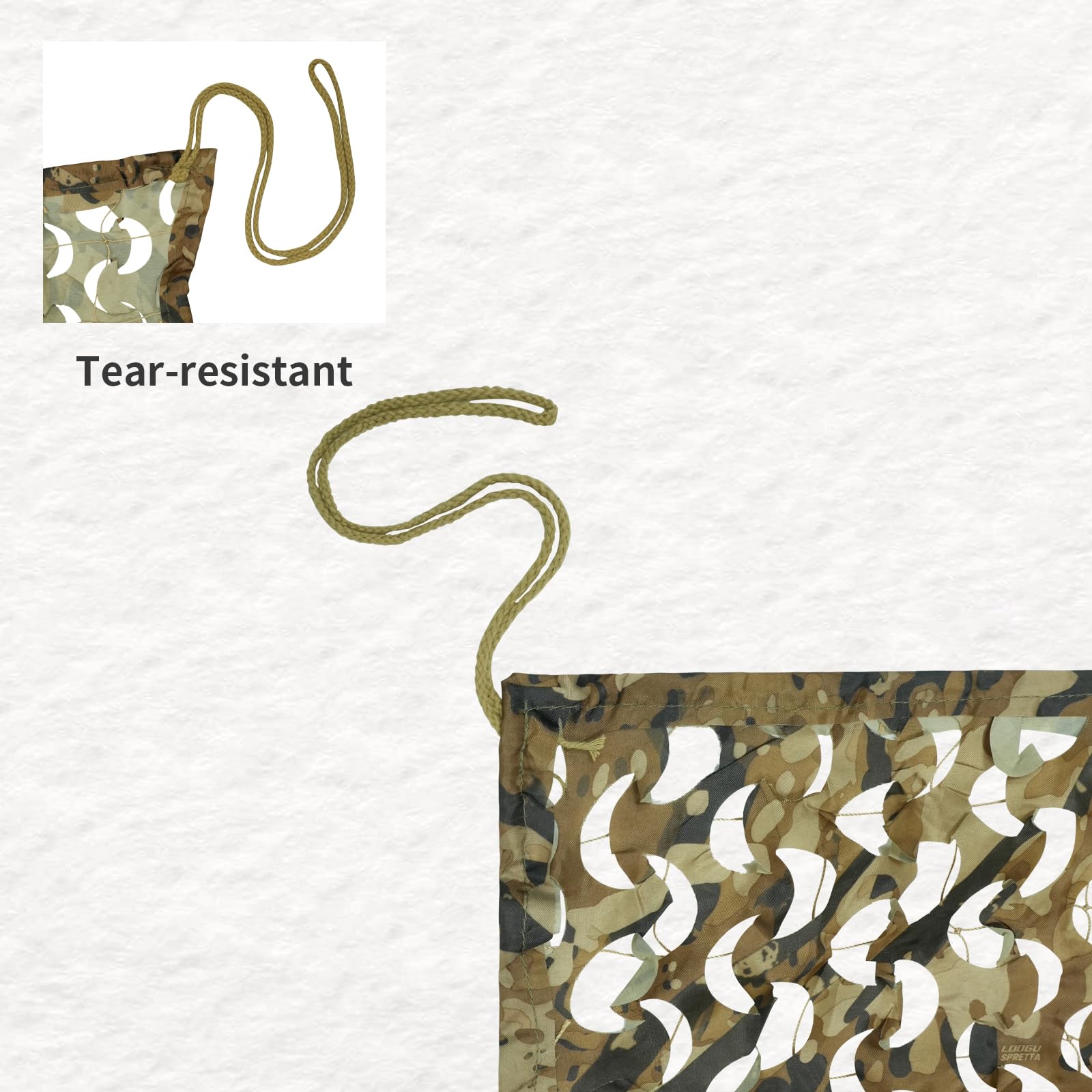 LOOGU Custom Woodland Camo Netting Camping Military Hunting Camouflage Net