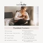 Tushbaby Safety-Certified Hip Carrier pour bébés & Les tout-petits: Lavable à la machine siège de taille d'enfant pour un soutien à main avec rangement multi-poches (23.-44.) 45lbs) – noir