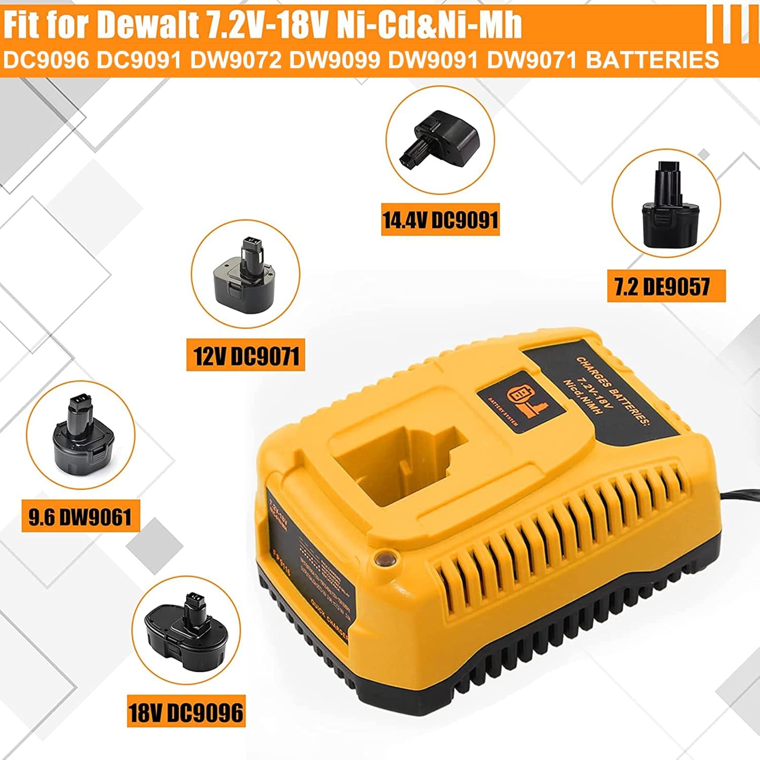 18v Battery Pack Dewalt 18v Dc9096 Bosch 18v Battery 18 Volt DC9096-2 For  DeWALT 18V