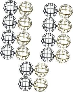 Mipcase 20 Pçs Brinquedos Para Mastigar Papagaio Alimentador De Sebo Gaiola De Pássaro Comida De Cavalo Bola De Brinquedo Comida Vegetal Gaiola De Comida Ao Ar Livre Suporte De Comida