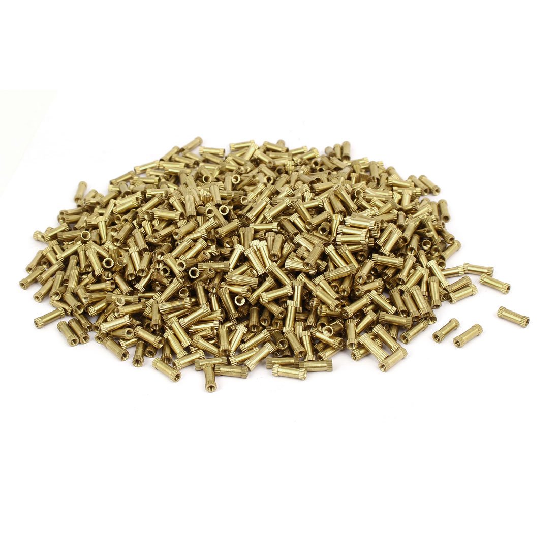 M3x12mmx4.3mm Brass Female Threaded Knurl Insert Embedded Nut Fastener 1000pcs (a3ad3b131383de2b531fc8be039744b9)