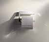 KEUCO Moll Toilet Roll Holder Open Shape Chromed Metal Made in Germany Swivelling Includes Screws and Dowels Toilet Paper Holder for Drilling