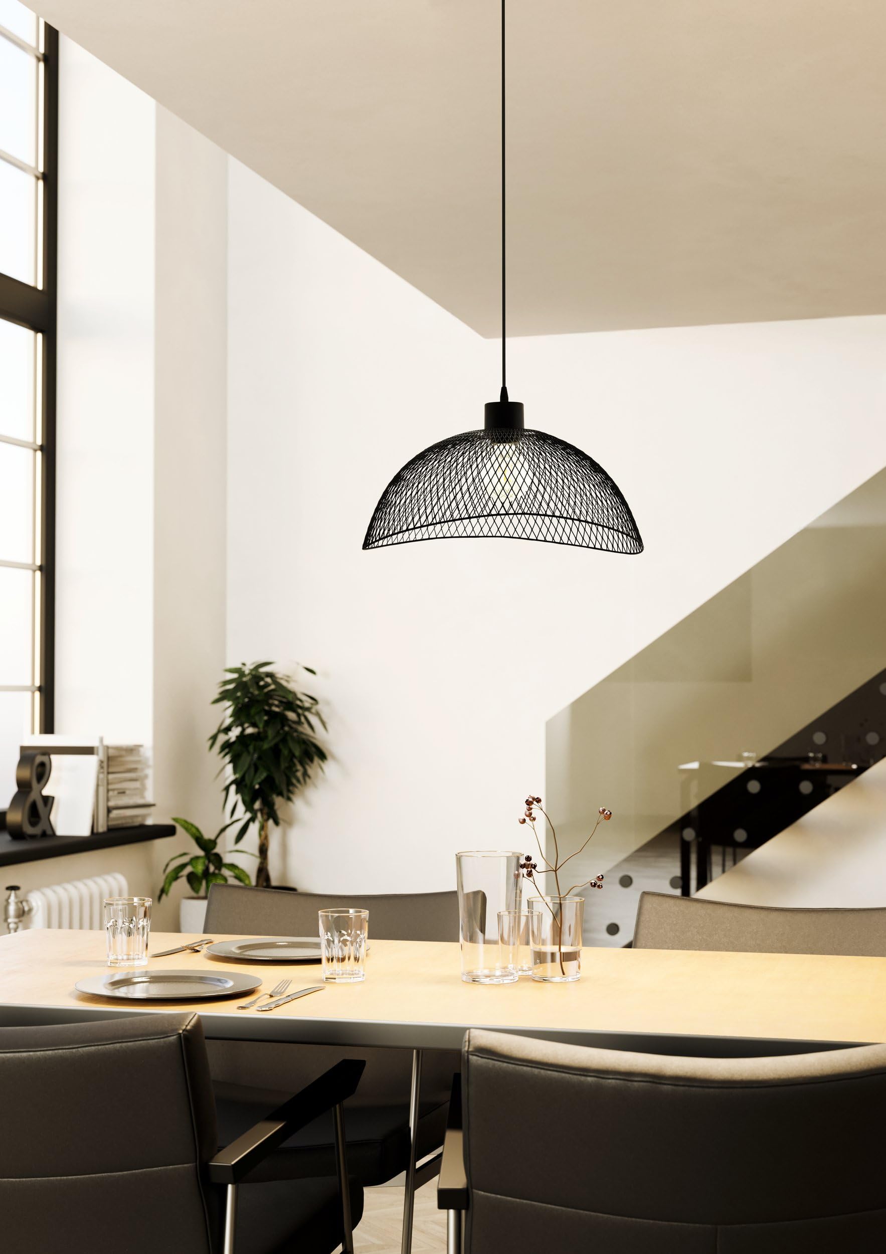 Eglo Lámpara colgante Pompeya, 1 luz, estilo vintage industrial retro