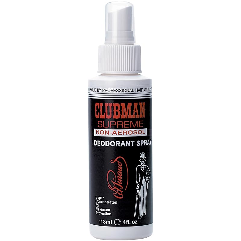 Desodorante corporal em spray sem aerossol Clubman Supreme Classic, 120 mL
