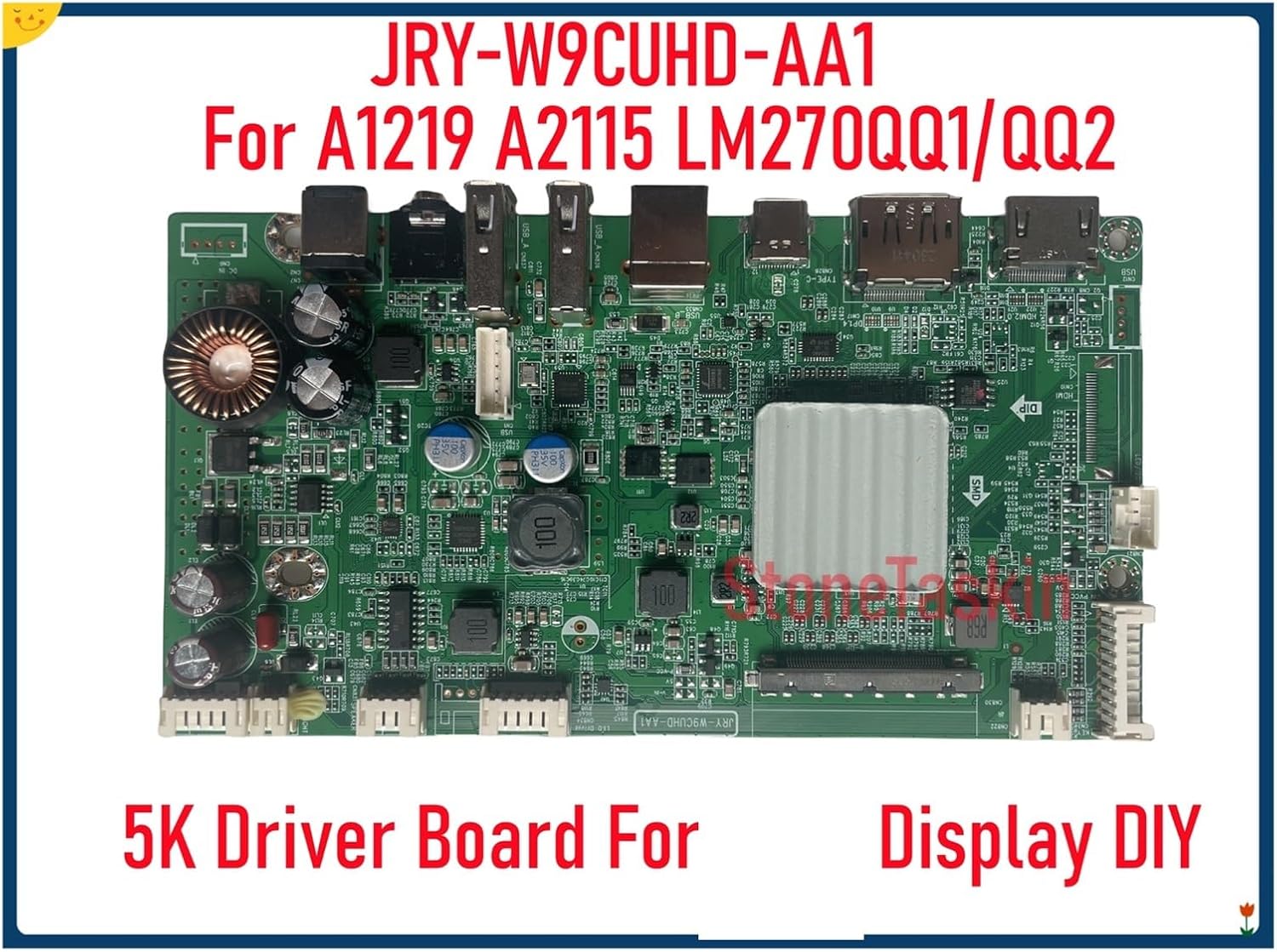 JRY-W9CUHD-AA1 5K Driver Board for 27 Inches A1419 A2115 LM270QQ1/QQ2 DIY External Monitor Display Screen DP1.4(LM270QQ1)