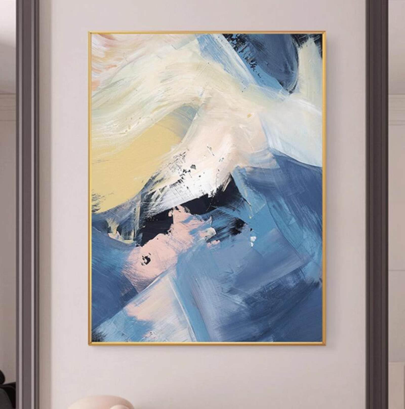 Peinture à l'huile wabi-sabi pour une atmosphère zen et élégante chez soi