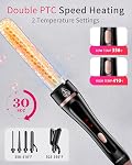 5 in 1 Curling Wand Set, Hair Curler with Waver Curling Iron Wand, Instant Heat Up Curling Iron with Interchangeable Ceramic Barrels (0.35"-1.25") Dual Voltage Hair Curler Birthday Gifts for Women
