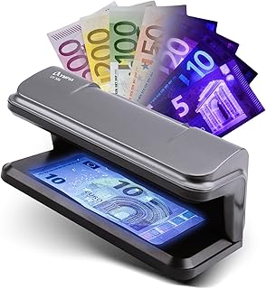 OLYMPIA Olympia Detector de notas UV 586 | verificador de notas para notas | testador de notas falsas com lâmpada UV de 9 W, teste de notas e notas, detetor de notas, sem