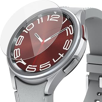 Ringke Glass [4 Pack] Compatible with Samsung Galaxy Watch 6 Classic Screen Protector 47mm, Anti Scratch 9H Hardness Protective Tempered Glass - R5