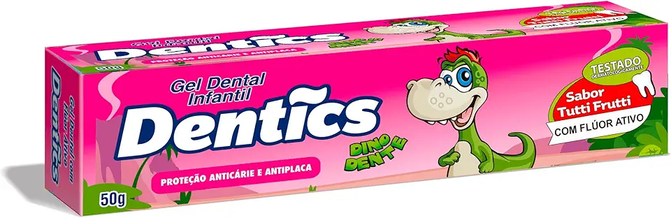 Dentics Gel Dinodente Tutti Frutti 50 Gramas