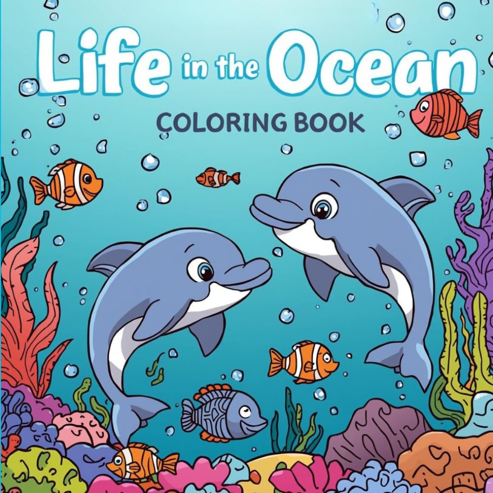 Life in the ocean: coloring book