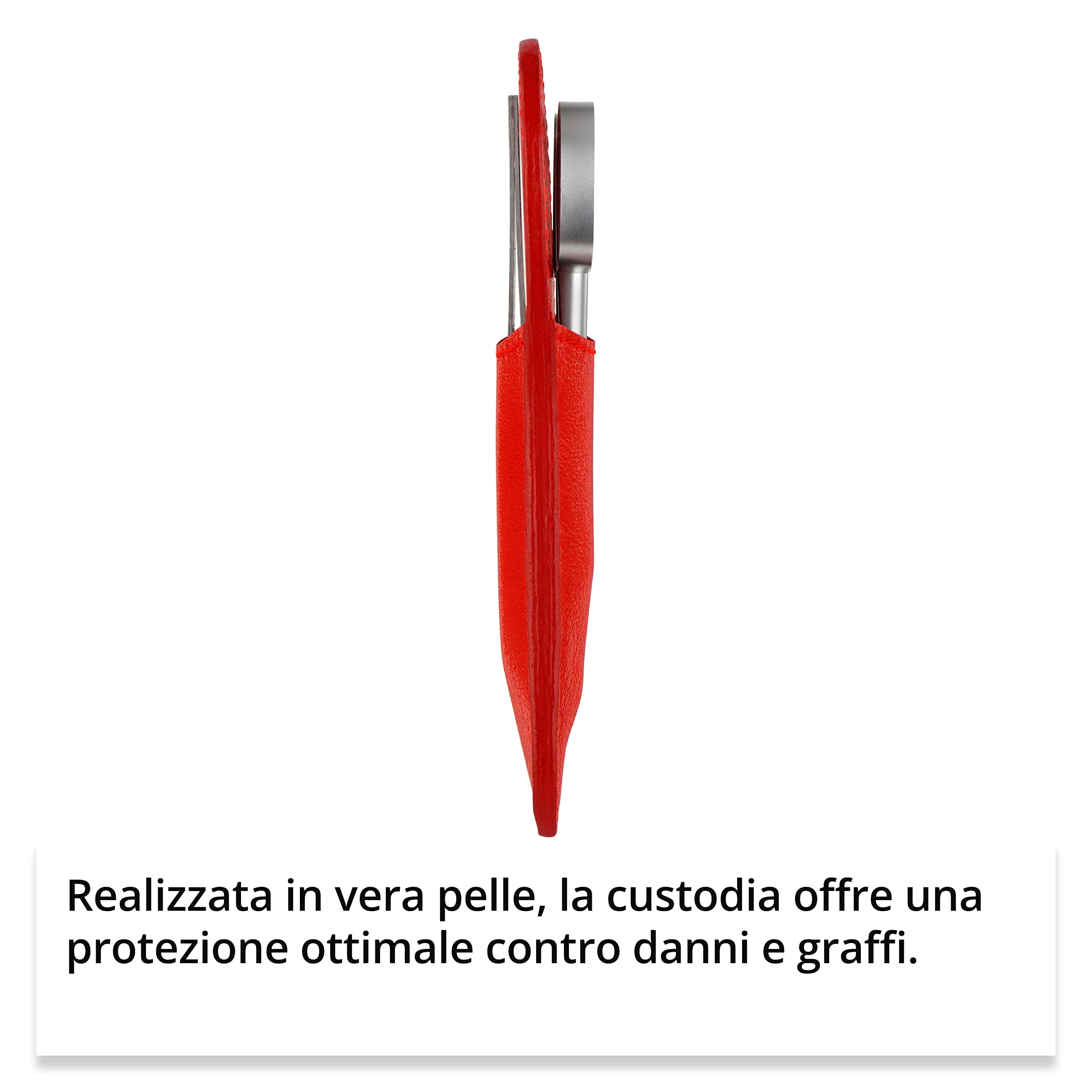 Rubis Set manicure con forbici per unghie e pinzette per sopracciglia – Set unghie piccolo 2 pezzi – Set per la cura delle unghie e custodia per pinzette