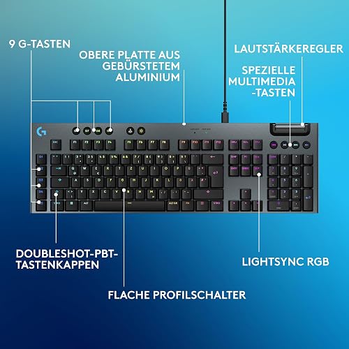 Logitech G G915 X Tastiera gaming meccanica cablata a profilo ribassato - 6