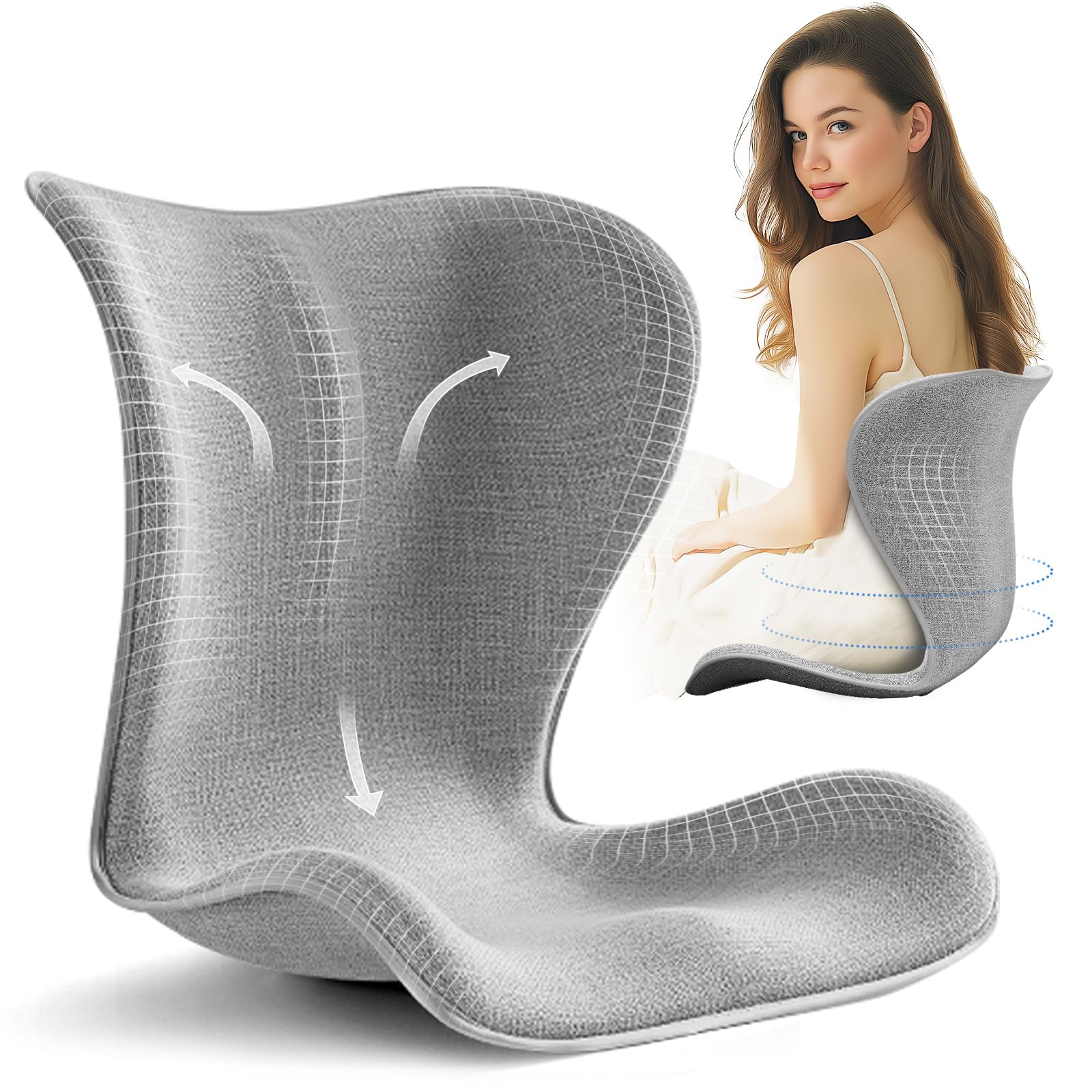 Photo 1 of Derson Ergonomic Lumbar Support Cushion