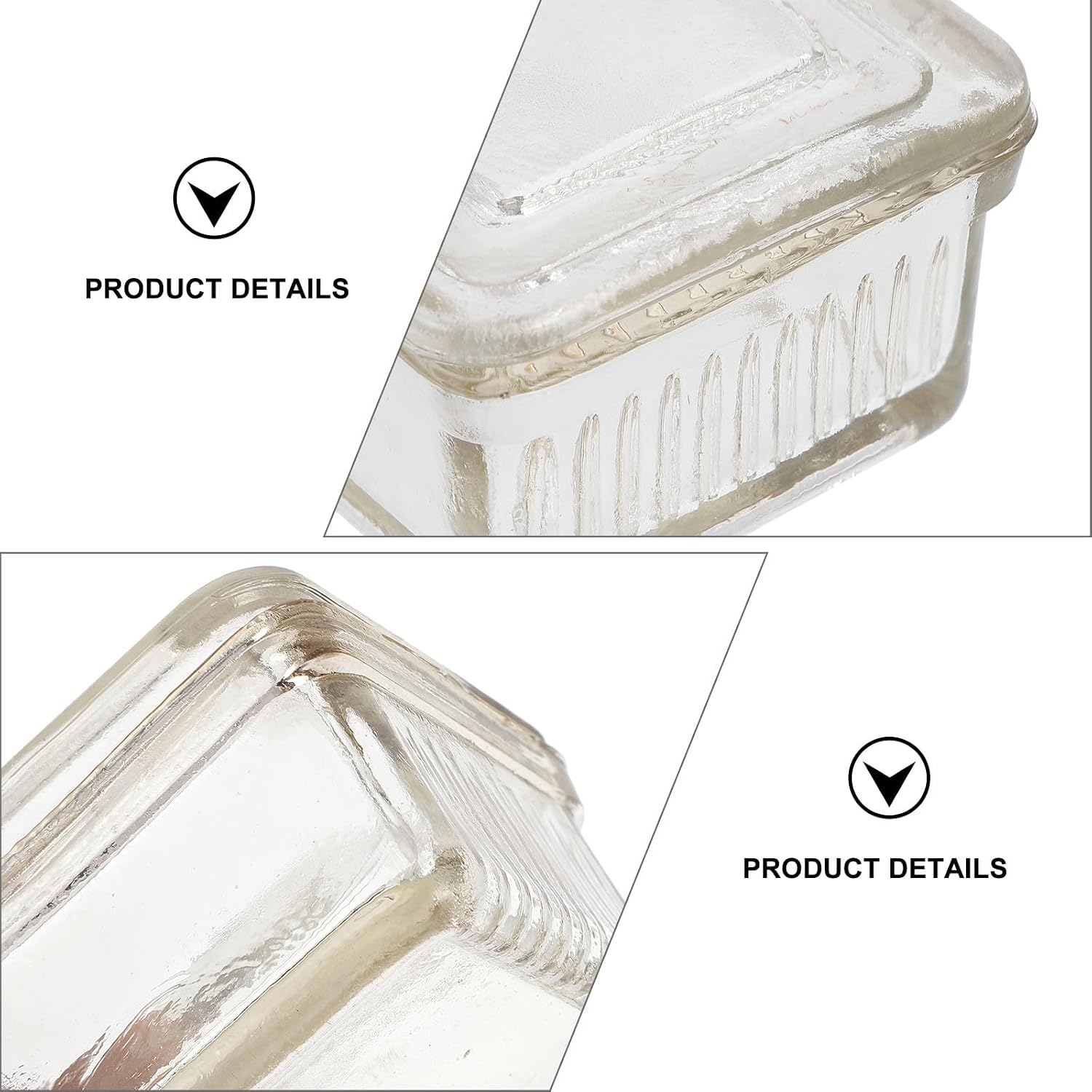 Zerodeko High Profile Rectangular Glass Coplin Staining Jar for Laboratory Slide Staining 10-slide Capacity for Microscope Slide Preparation and Lab Use