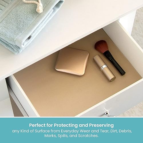 Miniatura 5 de Con-Tact Brand Grip Premium - Forro grueso para estantes, versátil de 18 pulgadas x 4 pies, duradero, no adhesivo, antideslizante, para cajones y