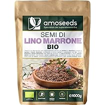 Semi di Lino Marrone BIO 1KG | Interi, Naturale, Senza Glutine né Additivi | Ricchi di Omega 3, Fibre | Flaxseeds di Qualità Superiore