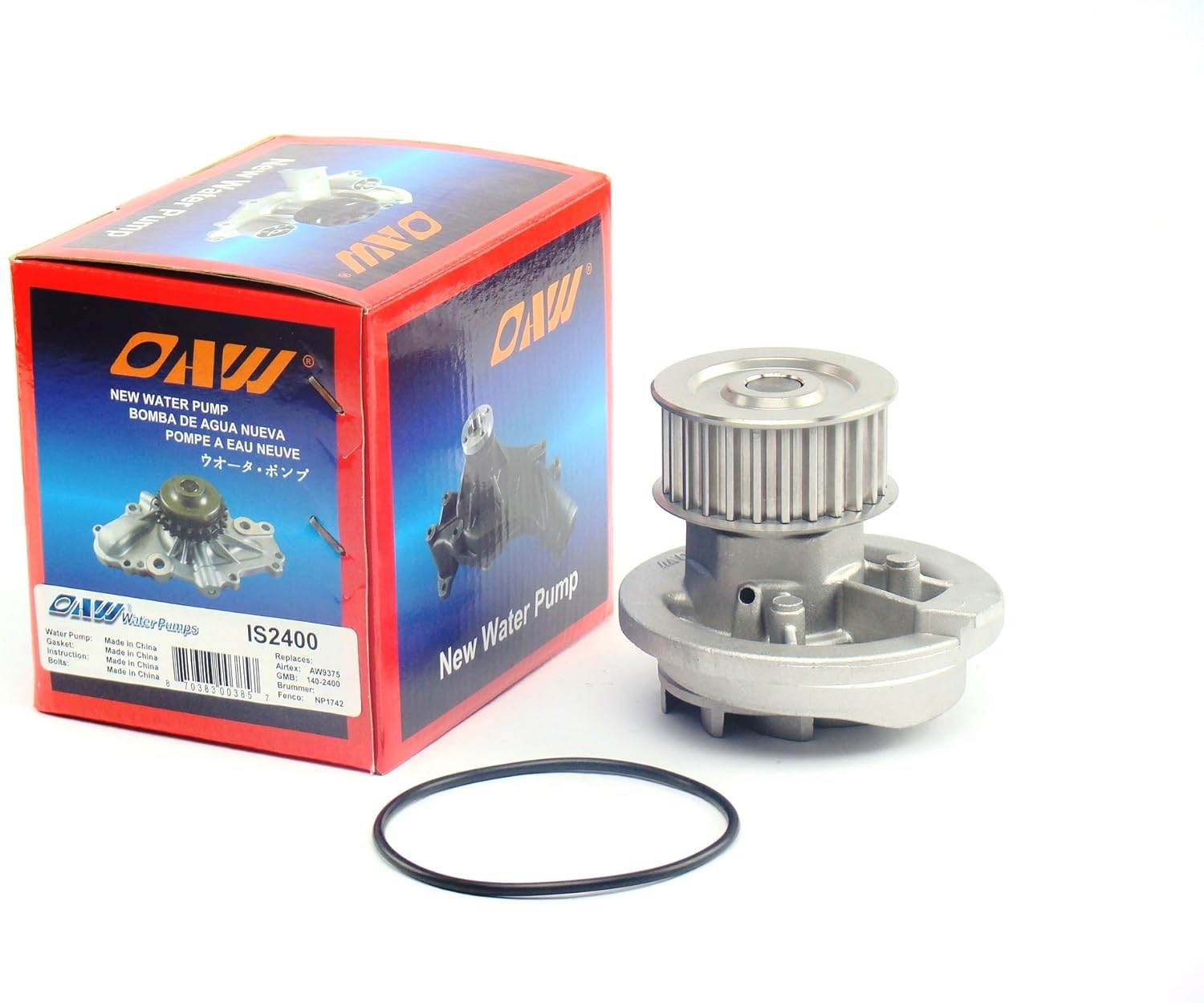 OAW IS2400 Engine Water Pump for 98-03 Isuzu Rodeo, 01-03 Rodeo Sport, 98-00 Amigo 2.2L DOHC