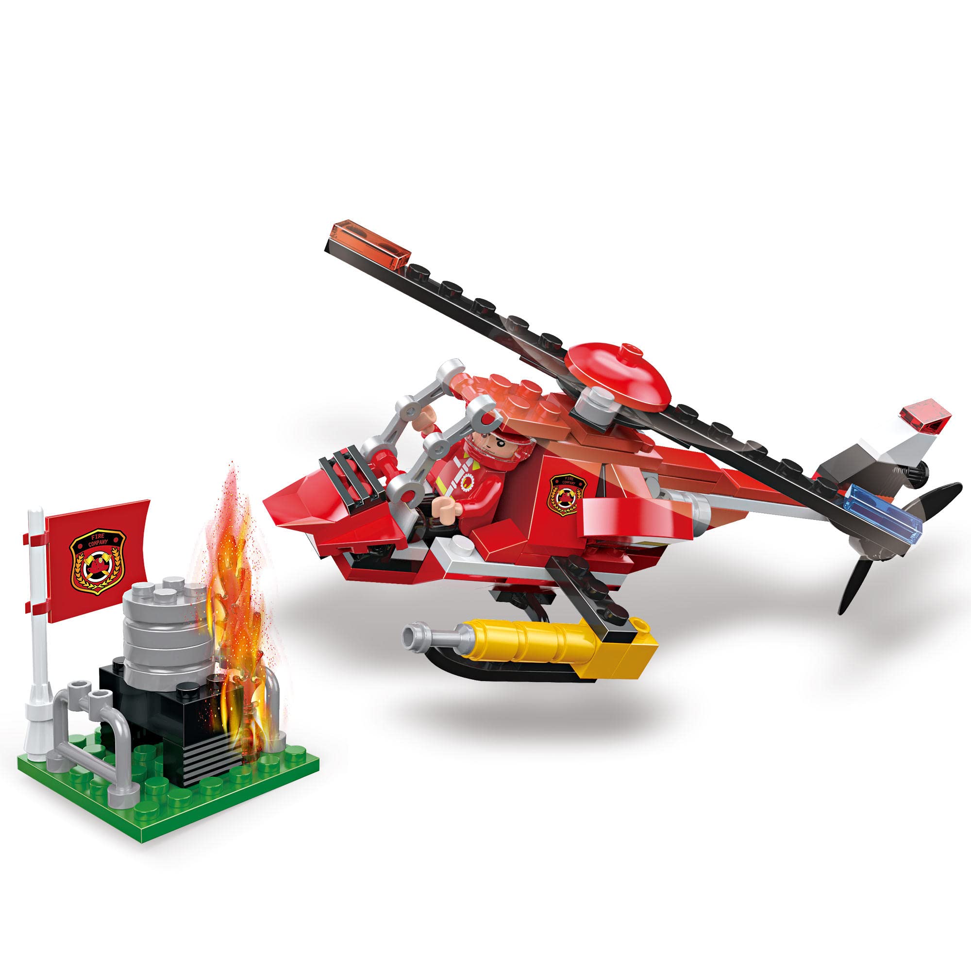 RVM Toys 108 Pcs 3 in 1 Fire Fighter Helicopter Engine Educational Building Blocks Learning Bricks Construction Toy for Boys and Girls Multicolor (B0BKTFC5K6) Amazon Price History, Amazon Price Tracker