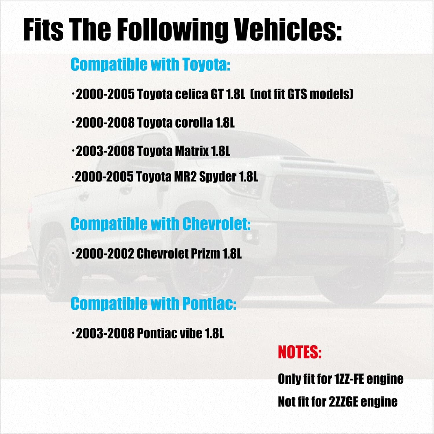 Ignition Coil Pack Iridium Spark Plug UF247 Set of 4 Compatible with Toyota Corolla Matrix Celica Only Fit Engine 1ZZFE