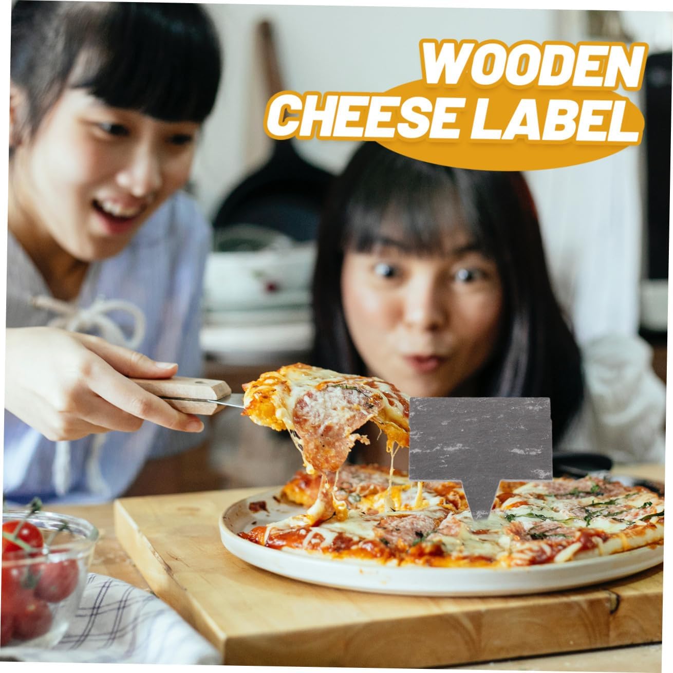 PRETYZOOM 5pcs Cheese Label Cake Chalkboard Sign Chalk Markers for Parties Dinners and Events