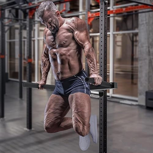 Miniatura 7 de Kipika Y-Shaped Dip Bar for Power Cage with 58" or 1" Hole - Dip Bar Attachments for Home Gym - Heavy Duty Power Rack Attachments - Squat Rack