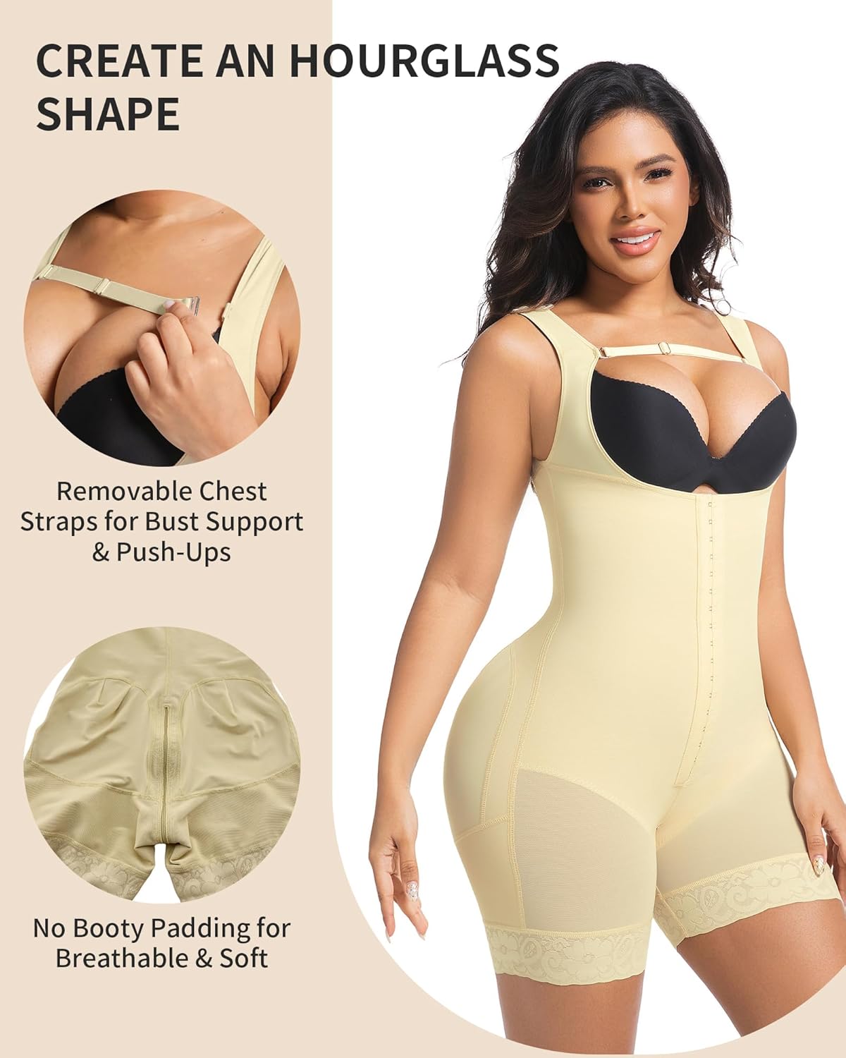 Fajas Colombianas Moldeadoras Shapewear for Women Tummy Control Postpartum Body Shaper Butt Lifter with Zipper Crotch - Image 4