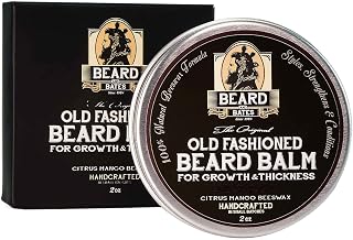 Beard and Bates | The Original Old Fashioned Beard Balm for Growth & Thickness | 19th Century Beeswax Formula, Premium Oils, Boutique, Natural Grooming Conditioner