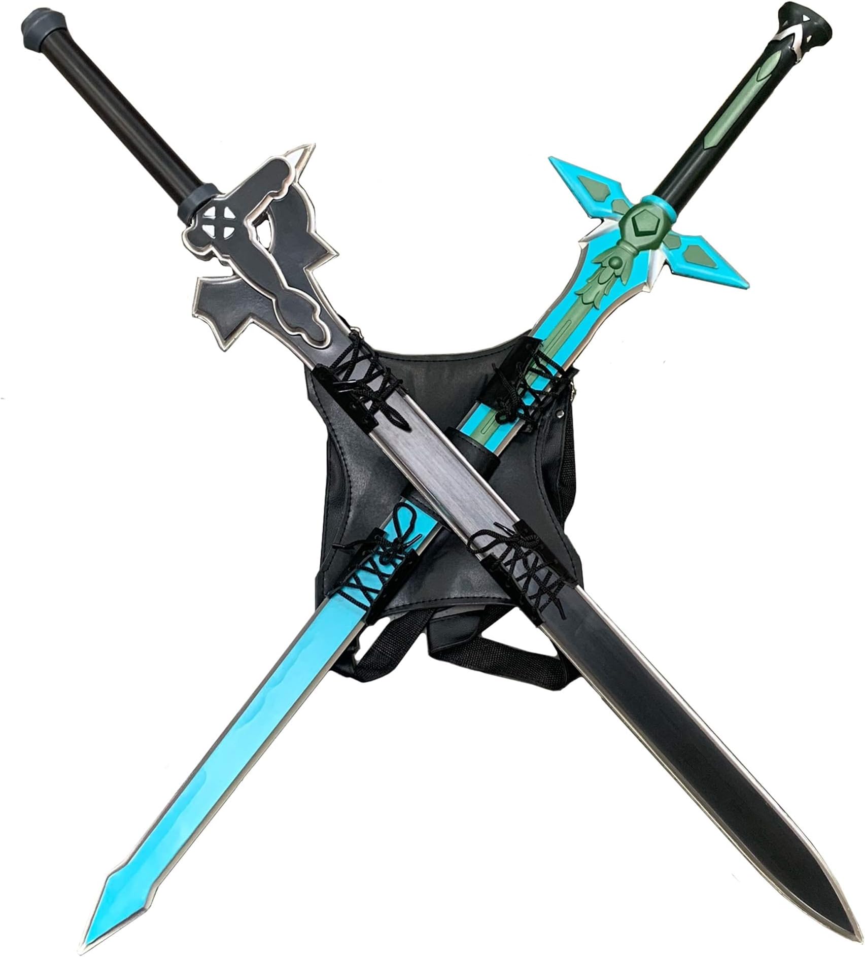 SAO Kiritos Foam Sword Fantasy One Hand Foam Medieval Sword, Rapier for Cosplay, Gift, Collections, and Props (E/DR/Sheath Combo)