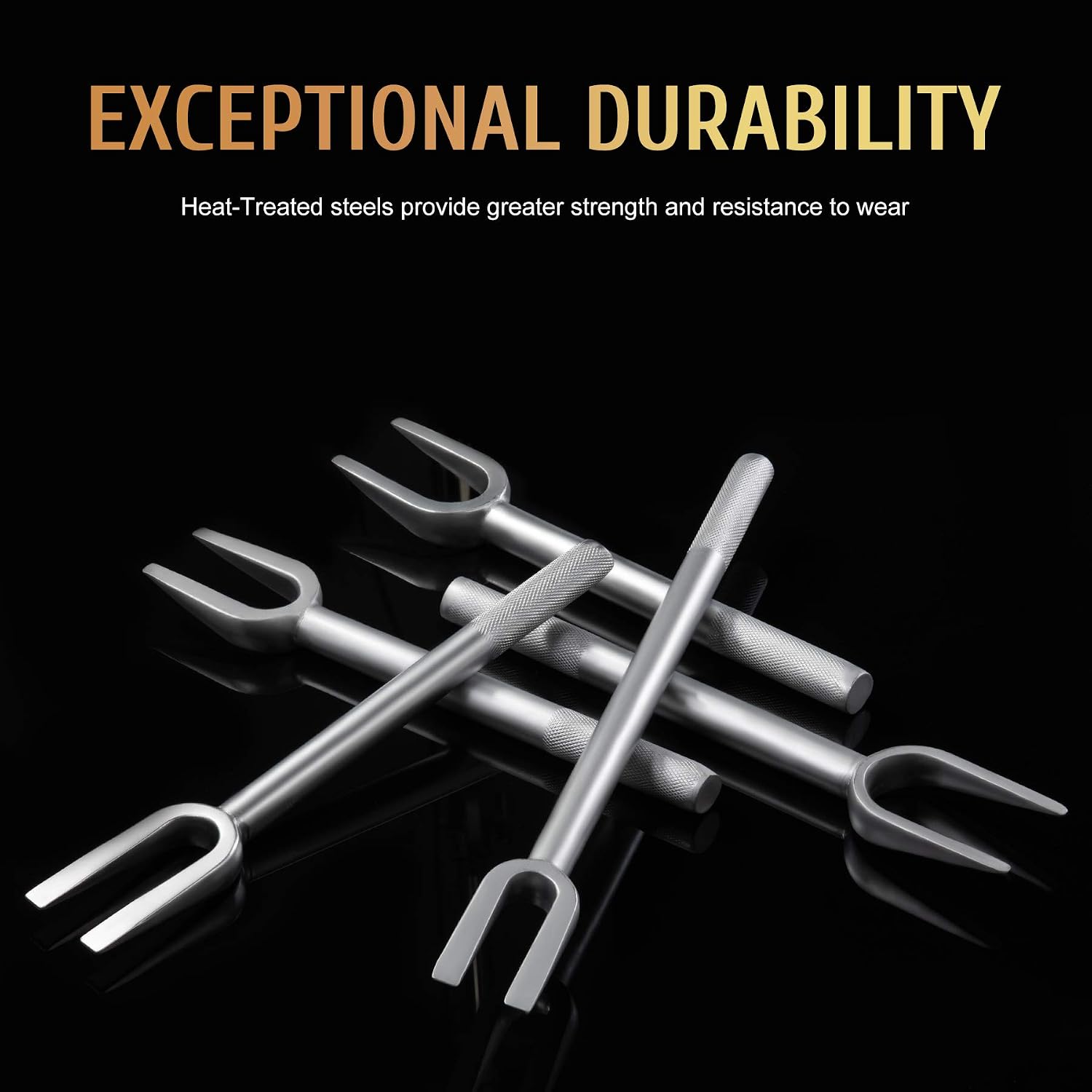 Orion Motor Tech 5-Piece Pickle Fork Tool Set | Ball Joint Separator Pitman Arm Separator and Tie Rod Removal Tool Kit for Separating Ball Joints Tie Rods and Pitman Arms