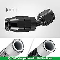 Vista 138 de EVIL ENERGY 6AN PTFE Manguera de extremo recto en color negro para manguera PTFE únicamente