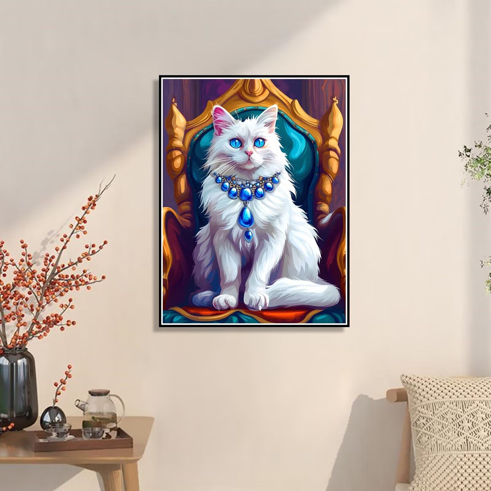 100 x 130 cm duży obraz z numerami dla dorosłych kreskówka malowanie według numerów kot DIY dziecko i dziewczyna zestawy na płótnie prezent z 3 pędzlami i akryli kobiety zajęcia kreatywne hobby