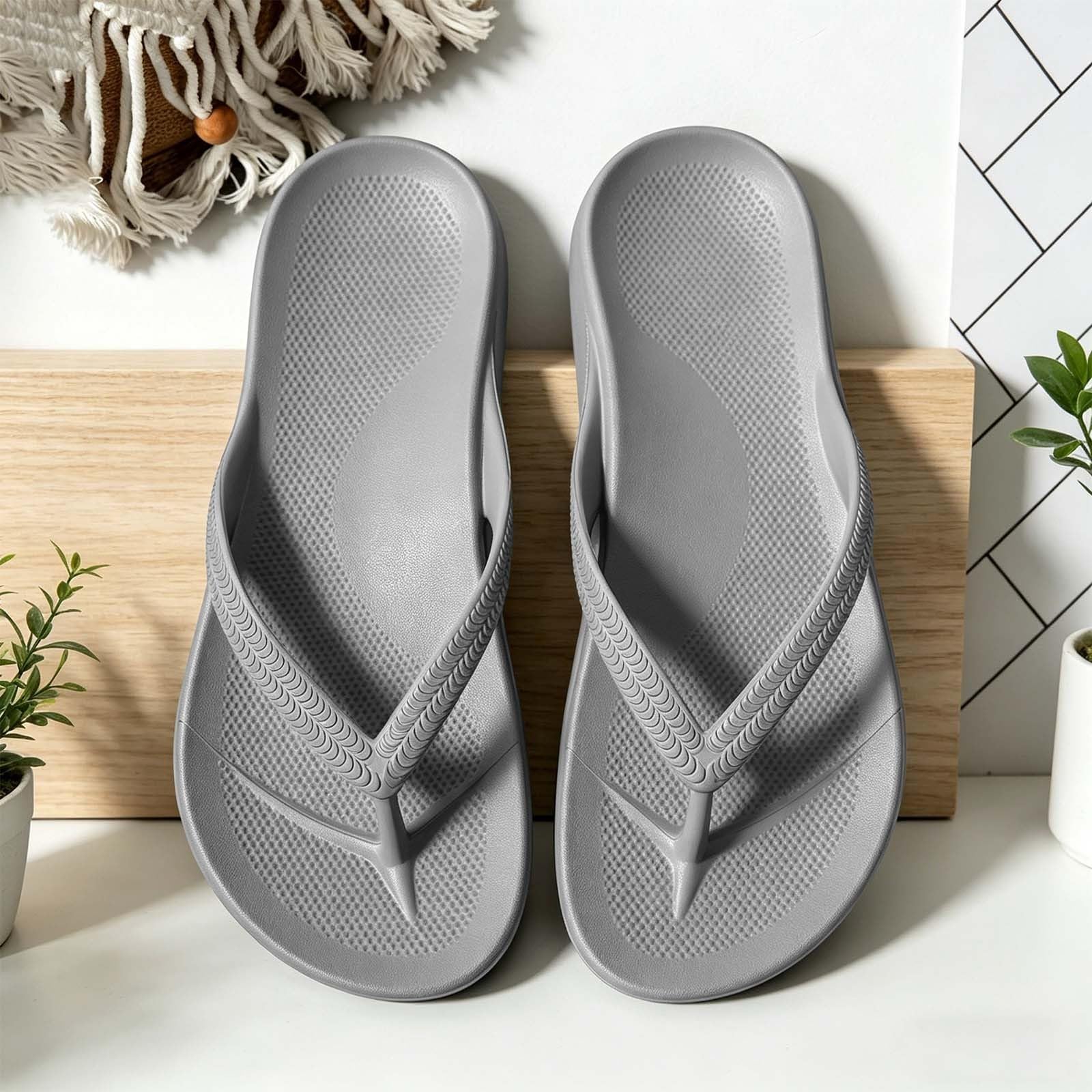YHQZNLXQ Generisch Chanclas de Playa Unisex, cómodas Sandalias Antideslizantes para el Dedo, Uso al Aire Libre, Gris, 40 EU