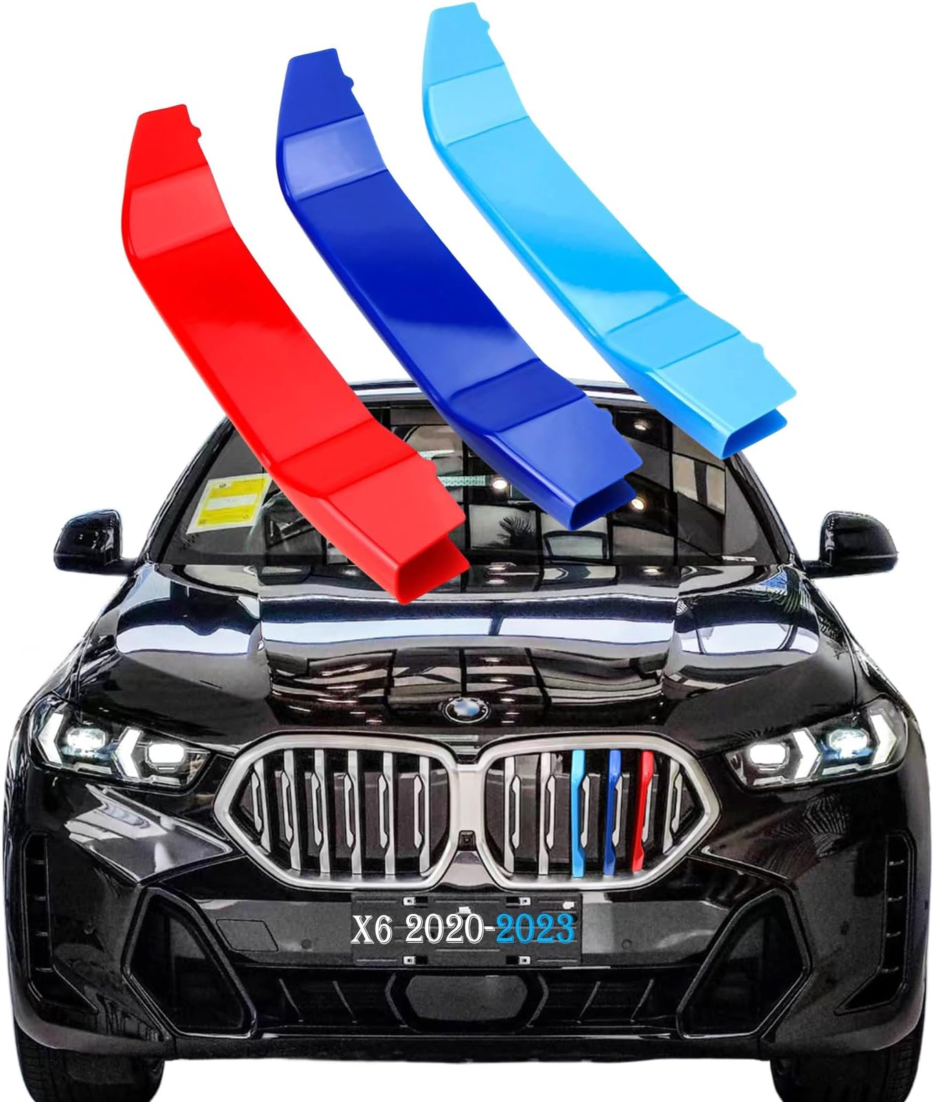 Amazon.com: Automotive Grill Inserts for BMW X6 G06 2023-2020 6-Beam,M ...