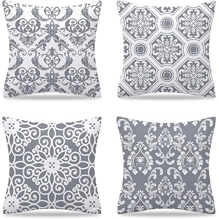 TreeWool  Pack Of 2  Mandala Accent Cotton Decorative Square Throw Pillow Covers 24 X 24 Mustard