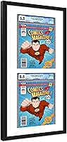Vista 116 de Poster Palooza Marco de cómic con paspartú para 2 cómics CGC, CBCS o PGX Graded Comics – Marco de cómic negro para cómics de 8.125 x 13 pulgadas