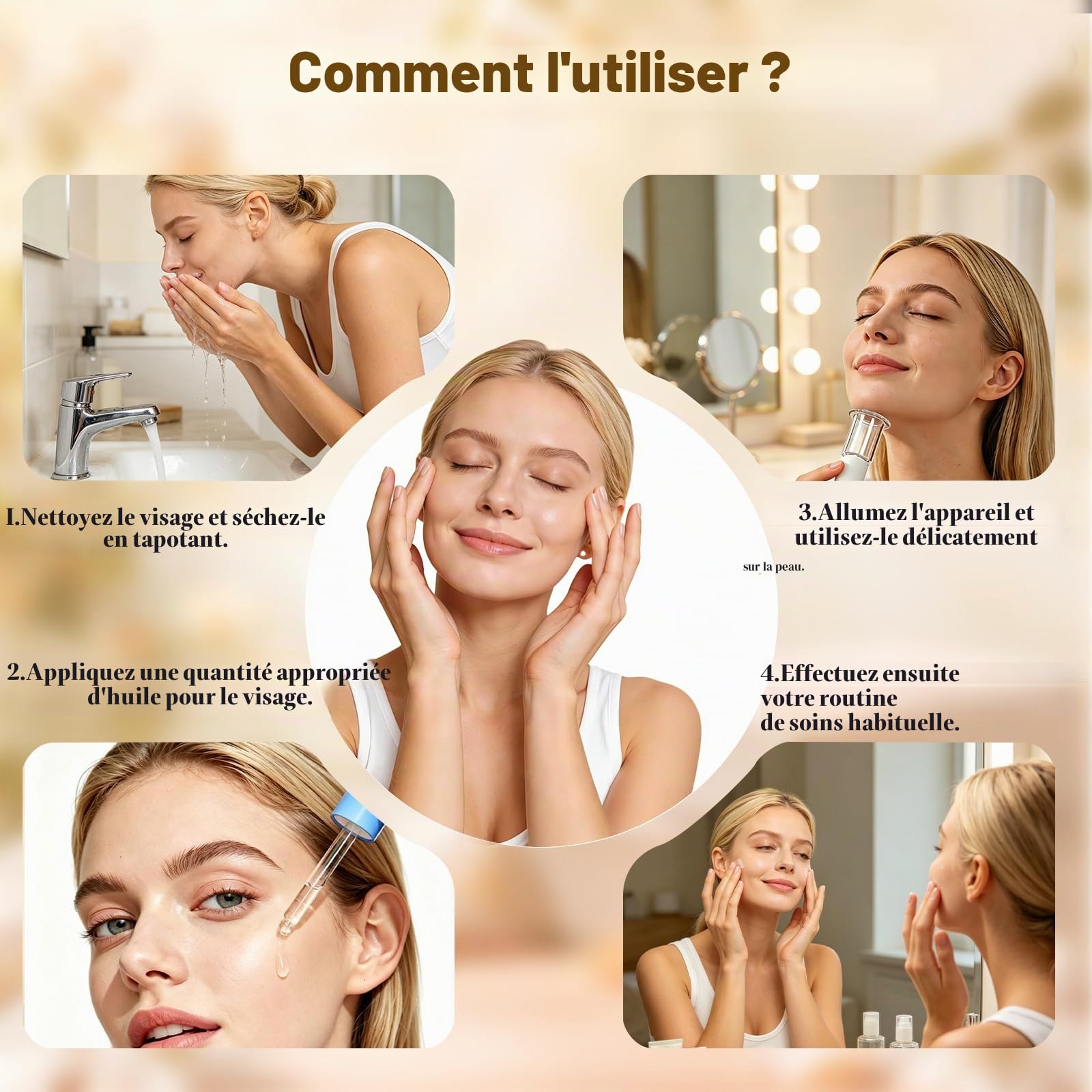 Ventouse Visage Electriques, Ventouse Cellulite Electrique 3-en-1 avec Gua Sha & Massage, 6 PCS Ventouses en Verre Véritable, Raffermissent contours Visage, Ventouse Electrique Anti Cellulite